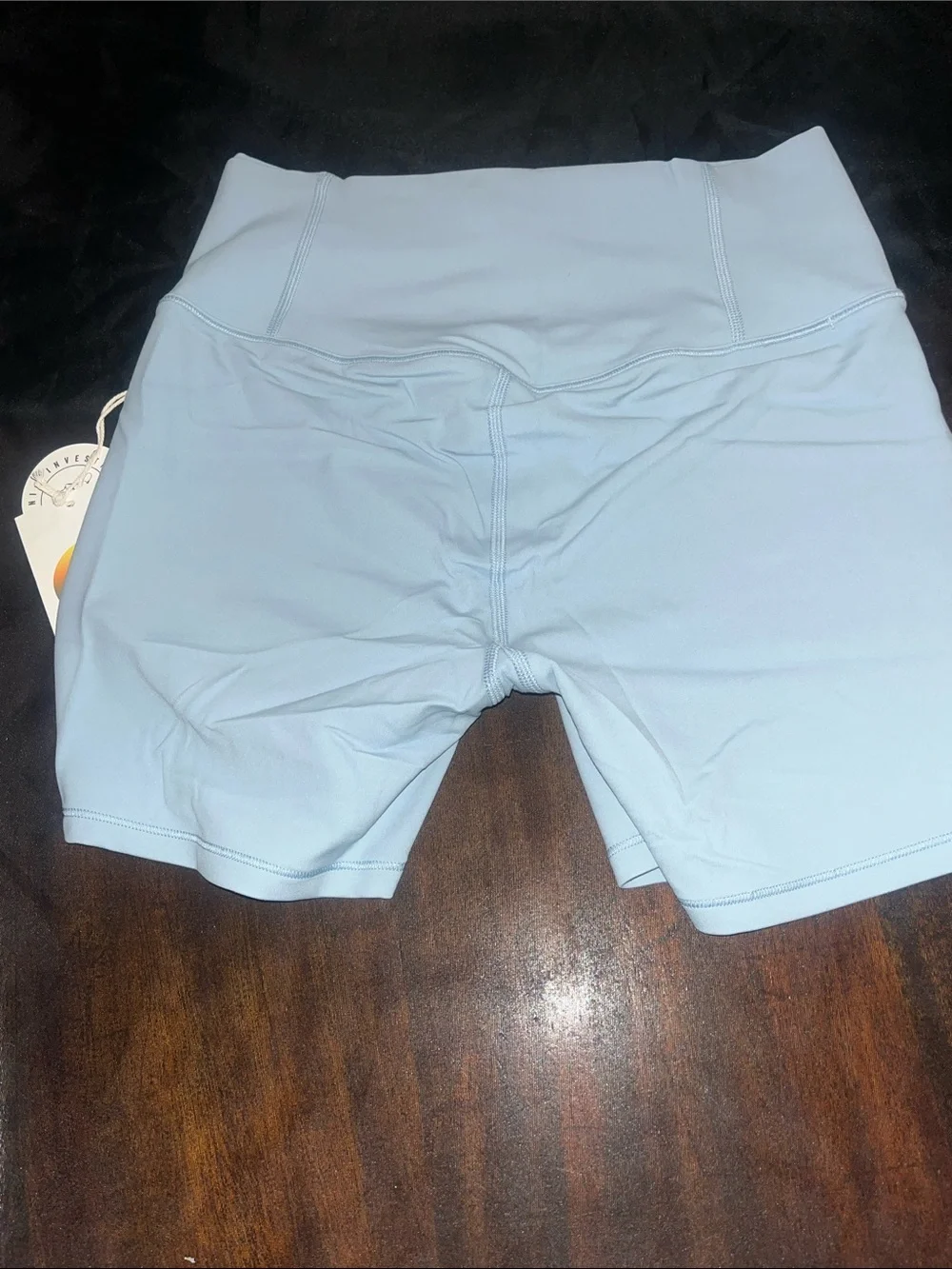 Vuori Eggshell Blue High-Rise Shorts - Picture 3 of 3